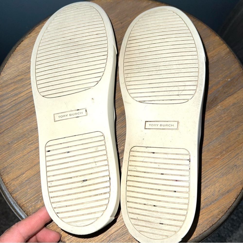 Tory Burch Gold Metallic Hurache II Sneakers - Picture 9 of 9